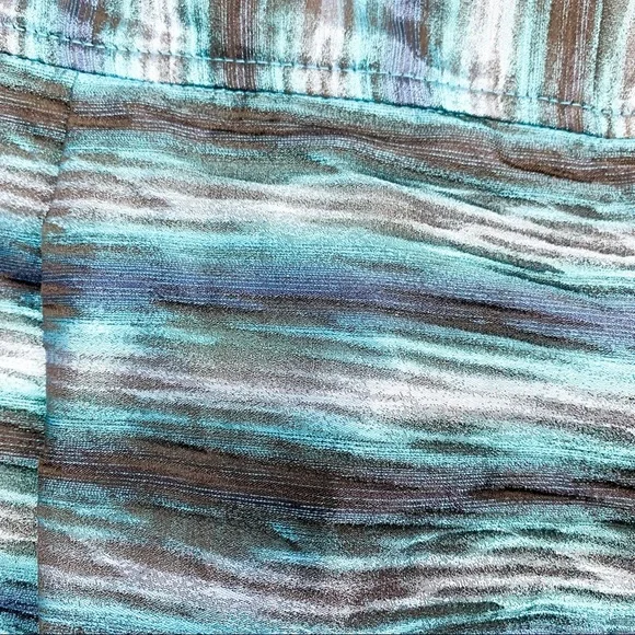 Michael Kors Blue Metallic Mini Skirt with Pockets - Picture 9 of 9